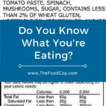 food labels ingredients